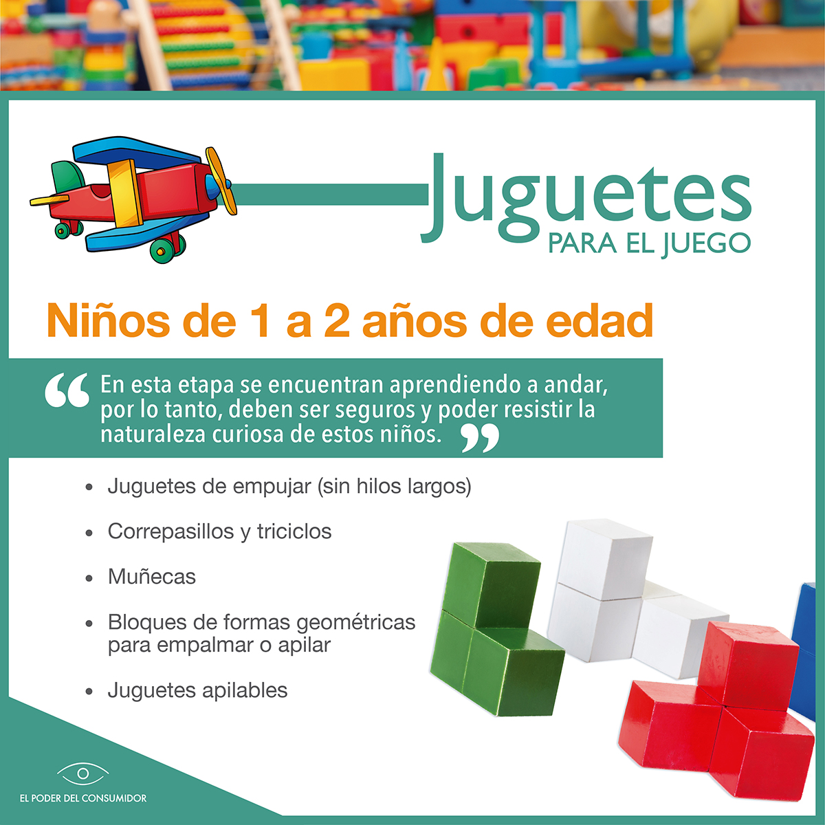 Guía de juguetes para niñxs de 1 a 2 años