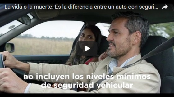 La vida o la muerte. Es la diferencia entre un auto con seguridad vehicular y sin ella