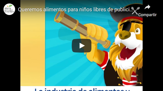 Queremos alimentos para niños libres de publicidad
