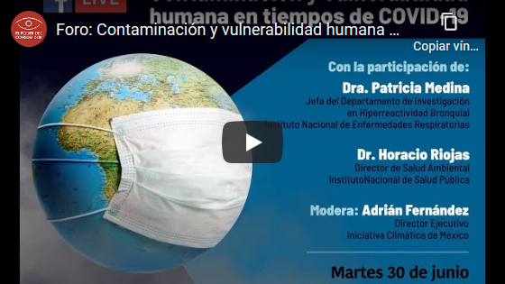 Foro: Contaminación y vulnerabilidad humana frente al COVID-19