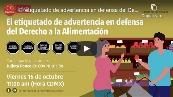 El etiquetado de advertencia en defensa del derecho a la alimentación