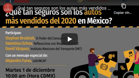 ¿Qué tan seguros son los autos más vendidos del 2020 en México?