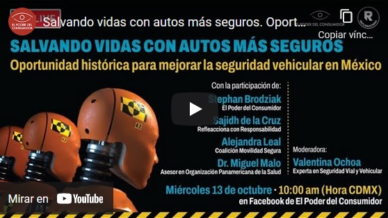 Salvando vidas con autos más seguros. Oportunidad histórica para la seguridad vehicular en México