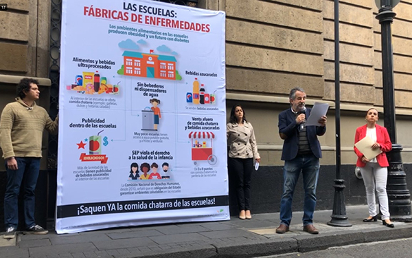 Nos sumamos a la demanda a la SEP para que las escuelas dejen de ser fábricas de obesidad y diabetes para niños, niñas y adolescentes