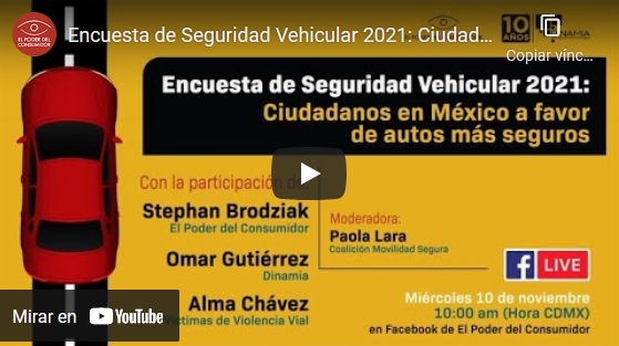 Encuesta de Seguridad Vehicular 2021: Ciudadanos en México a favor de autos más seguros