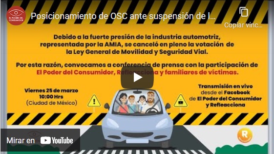 Posicionamiento de OSC ante suspensión de la discusión de la #LeyMovilidadSegura