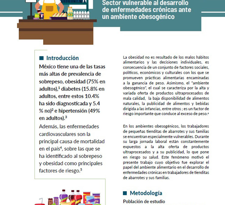 Tenderos y sus familias: sector vulnerable al desarrollo de enfermedades crónicas ante un ambiente obesogénico