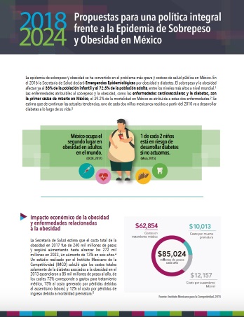 Propuestas para una política integral frente a la Epidemia de Sobrepeso y Obesidad en México