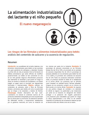 La alimentación industrializada del lactante y el niño pequeño: El nuevo meganegocio
