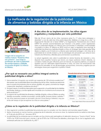 La ineficacia de la regulación de publicidad de alimentos y bebidas dirigida a la infancia en México