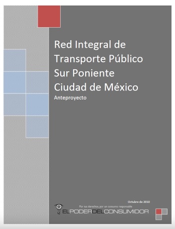 Red Integral de Transporte Público Sur Poniente Ciudad de México