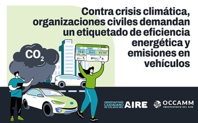 Organizaciones del OCCA y del OCCAMM exigen etiquetado de eficiencia y emisiones en vehículos nuevos