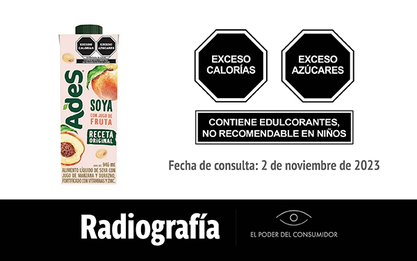 Radiografía de… Ades Soya durazno